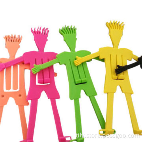 Manufacturer colorful silicone man-shaped cell phone holder